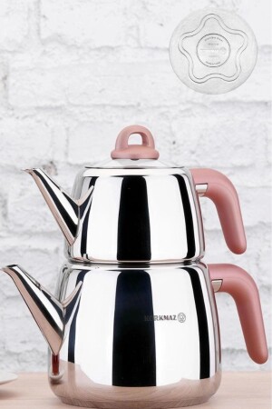 Bella Rosegold Teekannen-Set 1 l / 2 l – A045-01 P1230S7542 - KORKMAZ