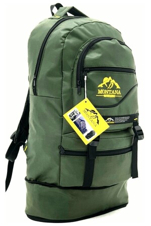 Bellows Mountaineer Rucksack 65 Liter Fassungsvermögen Campingtasche Khaki Grün (FARMAFA) - 2