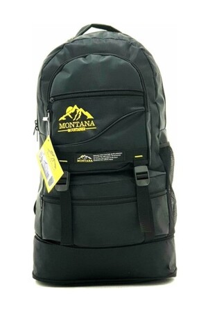 Bellows Mountaineer Rucksack 65 Liter Fassungsvermögen – Campingtasche Schwarz (FARMAFA) - 2