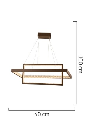 Belva Siyah Sarkıt 84 Watt Sarkıt 3 Renkli Ledli Modern Mutfak Led Salon Sarkıt Avize 11288-02-BL - 4