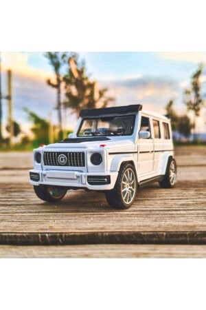 Benz G63 Collection Metall 12 cm Jeep Weiß - 1