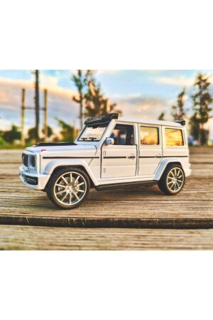 Benz G63 Collection Metall 12 cm Jeep Weiß - 3