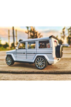 Benz G63 Collection Metall 12 cm Jeep Weiß - 4