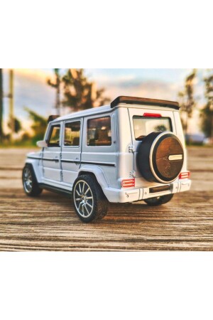 Benz G63 Collection Metall 12 cm Jeep Weiß - 5