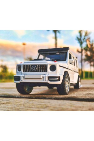 Benz G63 Collection Metall 12 cm Jeep Weiß - 7