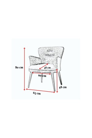 Bergere Einzelsofa, Café, Büro, Balkon, Café, Garten, Digitaldruck, CafeBerjerSeri - 4