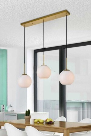 MNZ-Beryl 3-piece Antique Row Pendant Lamp (Glass) BRL-SRL-ESKT-03 - BSA LIGHTING
