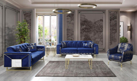 مجموعة غرفة المعيشة من النحير الذهبية - Cadde Yıldız