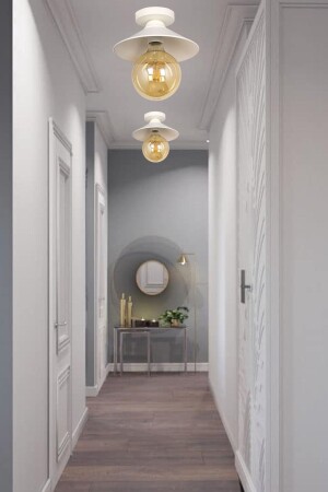 Berlin Tekli Beyaz Tavan Montaj Avize BEG0884BEG01-1 - Begüsa