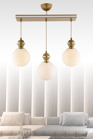 MNZ-Berru ثلاثي الزجاج القديم الكروم المزخرف الزجاج الجردي الإضاءة الحديثة 3076 - KUZEY AYDINLATMA