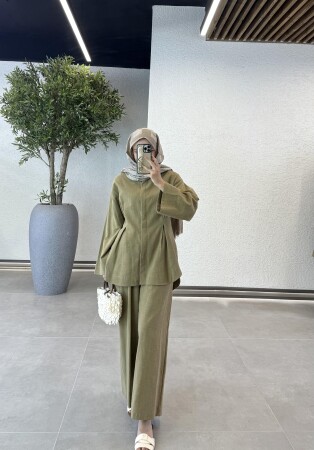 Berry Keten Takım - Haki - Duendeca