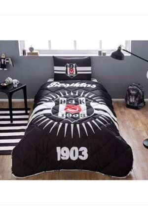 Beşiktaş Güneşi Bettwäsche-Set für Einzelbett, Schlafset + Kissen als Geschenk - 1