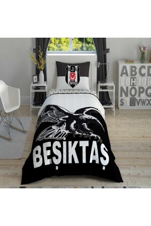 Beşiktaş Kartal Einzel-Steppbettbezug-Set Komplettset TYC00673093253 - 2