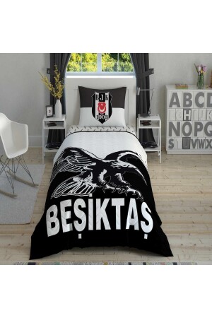 Beşiktaş Kartal Einzel-Steppbettbezug-Set Komplettset TYC00673093253 - 4