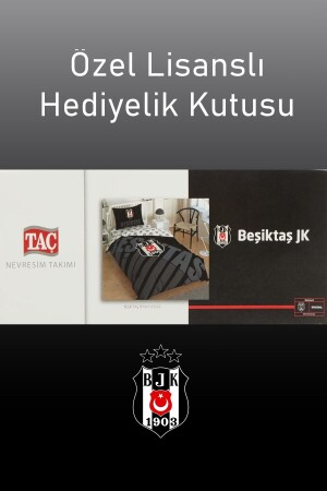 Beşiktaş Siyah Logo Tek Kişilik Nevresim Takımı Nevresim Takımı Lisanslı Nevresim Takımı - 7