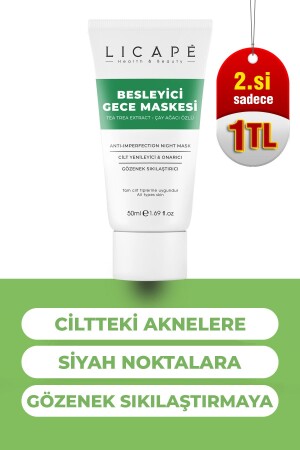 Besleyici Gece Maskesi ( Çay Ağacı Özlü ) 50ml 777212 - 3