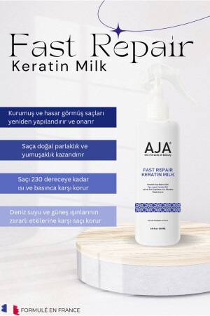 Besleyici- Onarıcı Keratin & Biotin Fön Sütü Kolay Tarama Etkili Isıya Karşı Koruyucu 250ml - 4