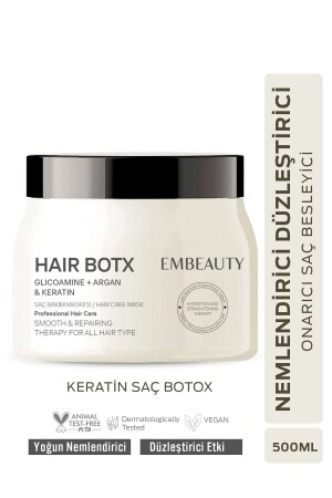 Besleyici Onarıcı Keratin Botoks Etkili Yoğun Saç Bakım Maskesi 500 ml - Embeauty