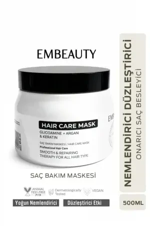 Besleyici Onarıcı Keratin Botoks Etkili Yoğun Saç Bakım Maskesi 500 ml - Embeauty