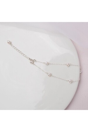 Besonderes Design 925 Sterling Echte Perle Weiße Farbe Perle Silber Armband BRC0299420-GCsRxxxqqqvvG - 2