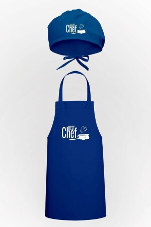 Best Chef Written Design Küchenschürze und Haube, Vorteilspaket TTP0173 - 2