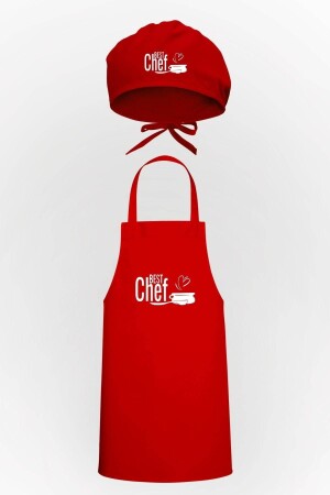 Best Chef Written Design Küchenschürze und Haube, Vorteilspaket TTP0173 - 1