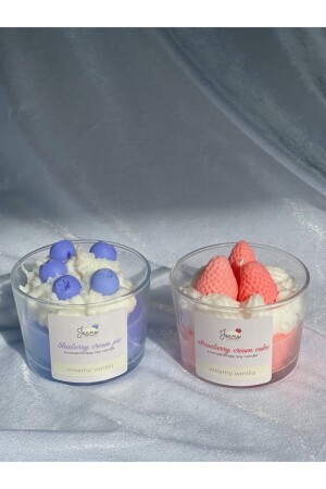 Best Friends Erdbeer-Blaubeer-Vanille-Duftgeschenk, doppelte Aromatherapie-Kerze 62739307 - 4