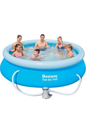 Bestway motorisiertes aufblasbares Schwimmbecken, Spielbecken, 305 x 76 cm, Fe003 FE003 - 1