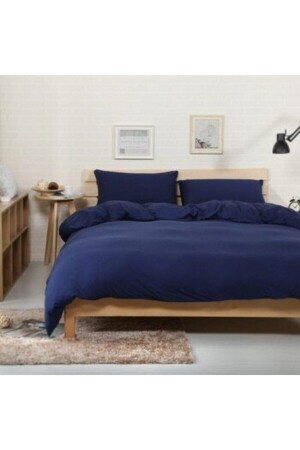 Bettbezug für Doppelbett, Bettbezug – Marineblau, 160 x 220 JHNTL160 x 200 - 2
