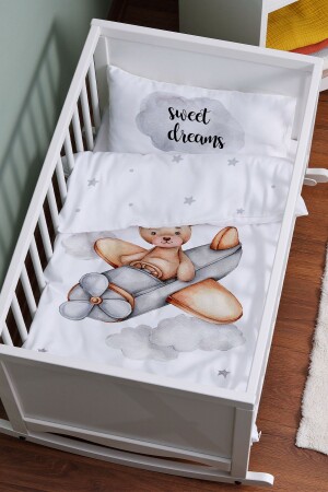 Bettbezug-Set für das Kinderbett bei der Mutter (60 x 100) – Pure Baby-Serie – Flying Bear ETAYBBNTPB110 - 2