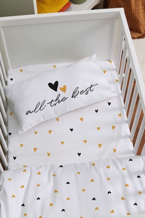 Bettbezug-Set für das Kinderbett bei der Mutter (60 x 100) – Vibe-Serie – großer gelber Ballon ETAYBBNTVB020 - 2