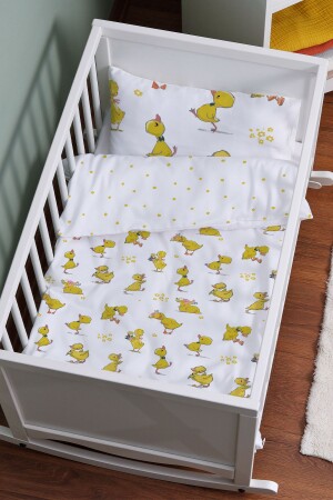 Bettbezug-Set für das Kinderbett der Mutter (60 x 100) – Pure Baby-Serie – Fun Ducks ETAYBBNTPB093 - 1