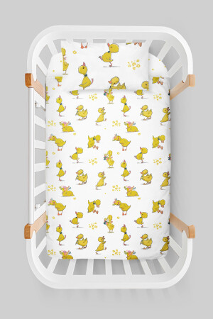 Bettbezug-Set für das Kinderbett der Mutter (60 x 100) – Pure Baby-Serie – Fun Ducks ETAYBBNTPB093 - 5