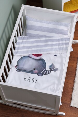 Bettbezug-Set für die Mutterseite zum Schlafen im Kinderbett – Pure Baby ETAYBBNTPB086 - 1