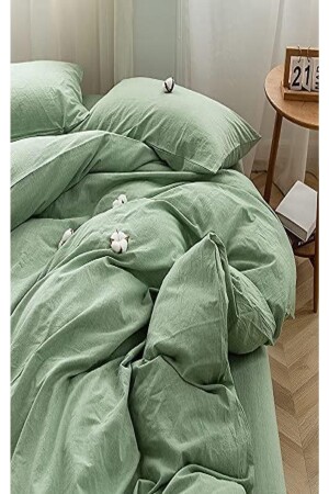 Bettbezug-Set für Doppelbett, komplettes Set aus Baumwolle - 4