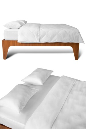 Bettbezug-Set für Einzelbett – 100 % Baumwolle, 57 Fäden 8682157501733 - 2