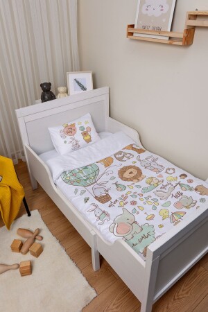 Bettbezug-Set für Kinderbetten Park Bed (80 x 120) – Pure Baby-Serie – Cute Zoo - 4