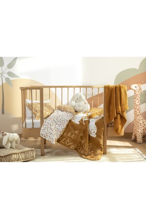 Bettwäsche-Set für Babys, aus Baumwolle, Hase, 100 x 150 cm, Weiß - 6