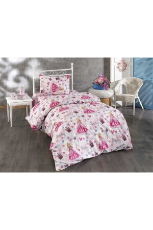 Bettwäsche-Set für Einzelbett, Modell „Prinzessin“ aus Baumwolle, PR11 - 1