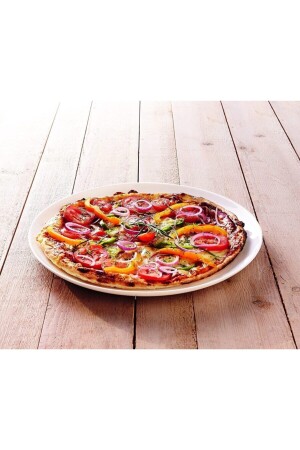 Beyaz 32 Cm.4'lü Pizza Tabağı. MADAME LUDA HOME COLLECTİON - 3
