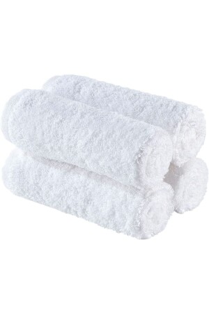 Beyaz 4 Adet El Yüz Havlusu 30x30 - Kayabey Home