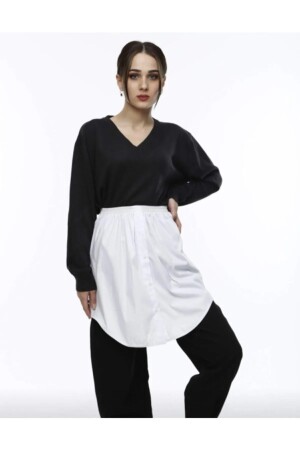 Beyaz Içlik Etek Gömlek Etek 33257 - mirach