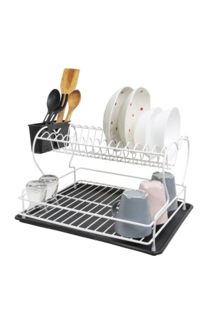 Beyaz İki Katlı Tabaklık İki Katlı Tabaklık Beyaz - Perilla