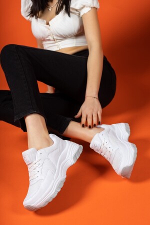 Beyaz Kadın Sneaker 0012140 - 5