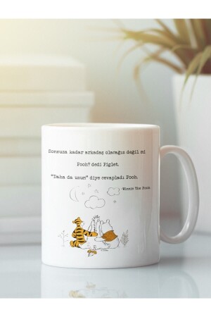 Beyaz Kupa Bardak Winnie Arkadaşlık Dostluk Kardeşlik - Hrs