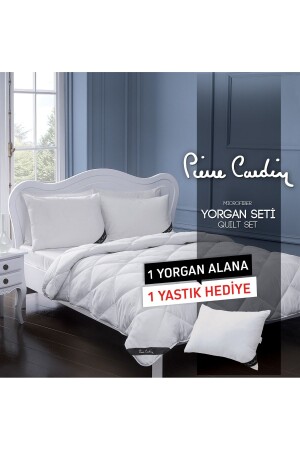 Beyaz Microfiber Yorgan Seti Tek Kişilik - 4