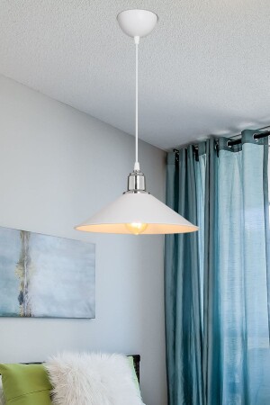 MNZ-White Pendant شمعة غرفة المعيشة المطبخ الممر غرفة النوم شمعة المصابيح2 - AG LightDesign