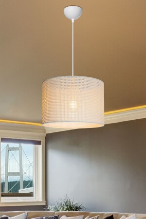 Beyaz Sarkıt Avize Silindir Modern Şık Lamba - Eflightdesign