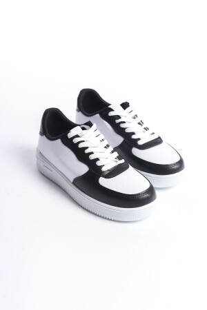 Beyaz-Siyah-Beyaz Kadın Sneaker BG1003-101-0001 - 1