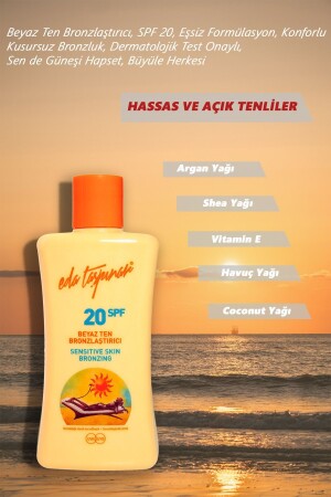 Beyaz Ten Bronzlaştırıcı Spf 20 Krem (losyon) - 200 Ml - 5